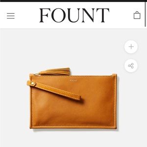FOUNT The Finley Clutch in Goldenrod